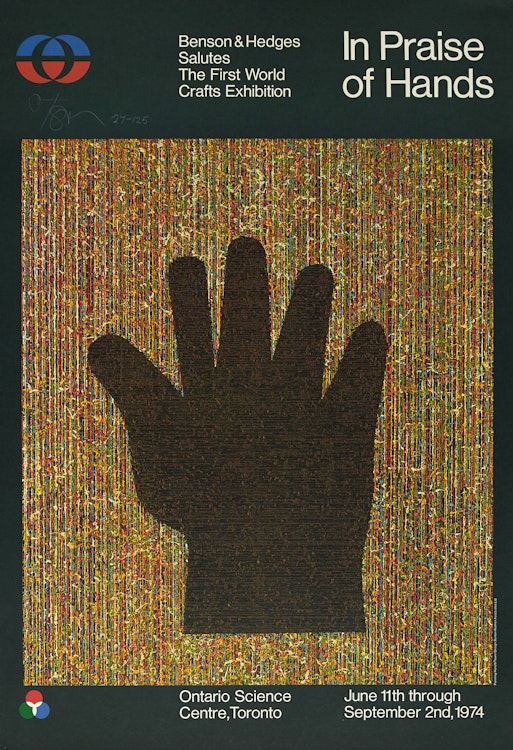 Artwork by Harold Barling Town,  Harold Town: 1944-1975 (Ministry of Government Services); In Praise of Hands (Benson & Hedges Salutes the First Crafts Exhibition)