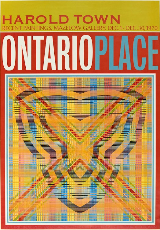 Artwork by Harold Barling Town, Ontario Place (Recent Paintings, Mazelow Gallery, Dec. 1-Dec. 30, 1970); Harold Town: Popsters and Celebrities