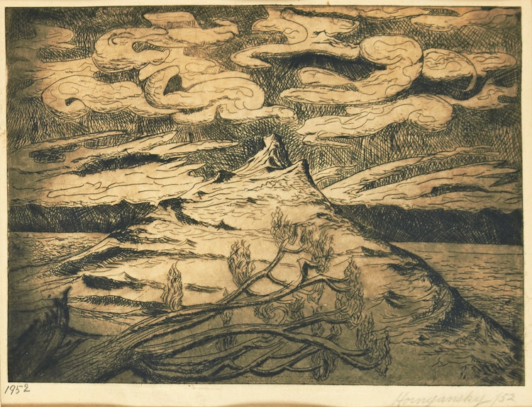 Artwork by Nicholas Hornyansky, Mountain Landscape