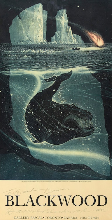 Artwork by David Lloyd Blackwood, Exhibition Poster