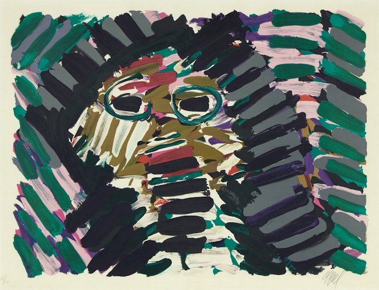 Artwork by Karel Appel,  Street Kitten