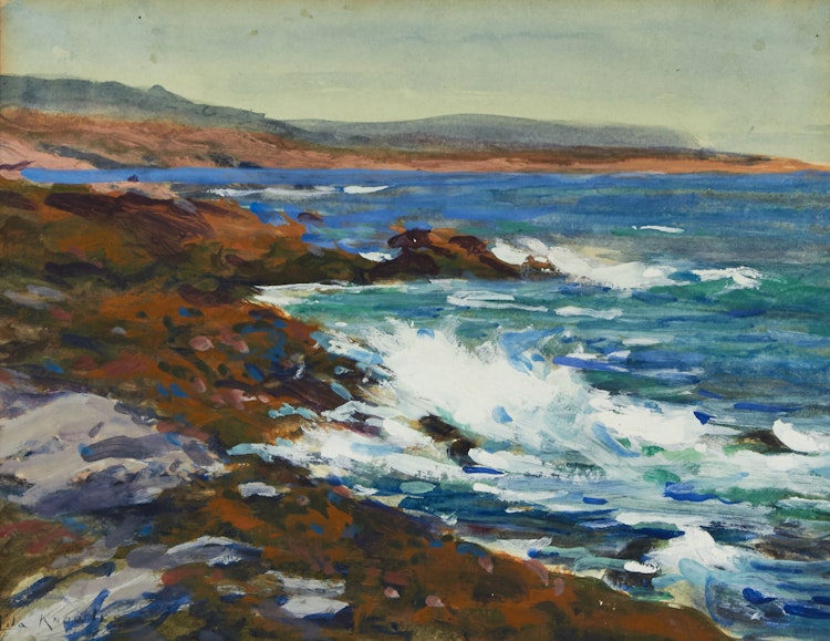 Artwork by Lila Carolinie McGillivray Knowles, Crashing Waves