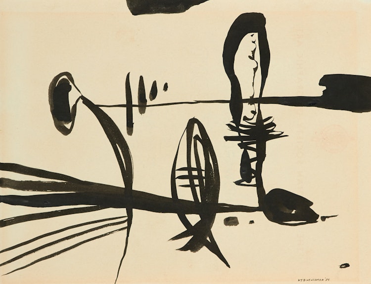 Artwork by William John Bertram Newcombe, Three Abstracts