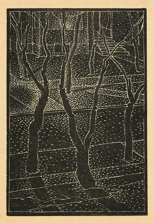 Artwork by Lionel LeMoine FitzGerald, Trees and Streets