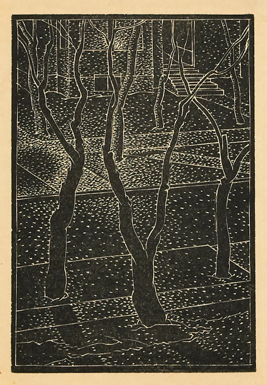 Artwork by Lionel LeMoine FitzGerald,  Trees and Streets