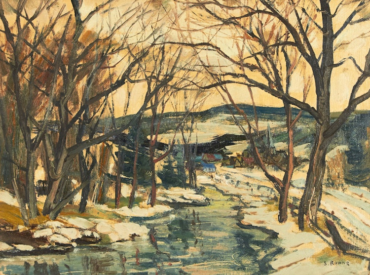 Artwork by Sidney Berne, Sainte-Marguerite River, Quebec