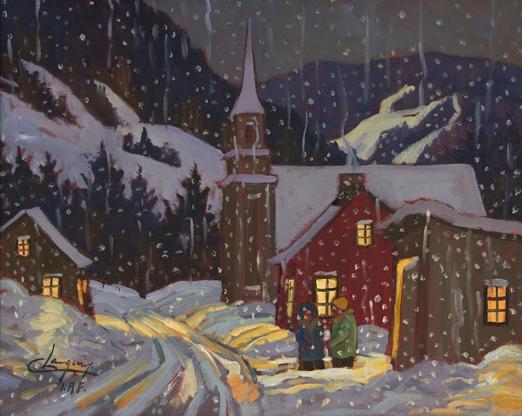 Artwork by Claude Langevin, Après le souper