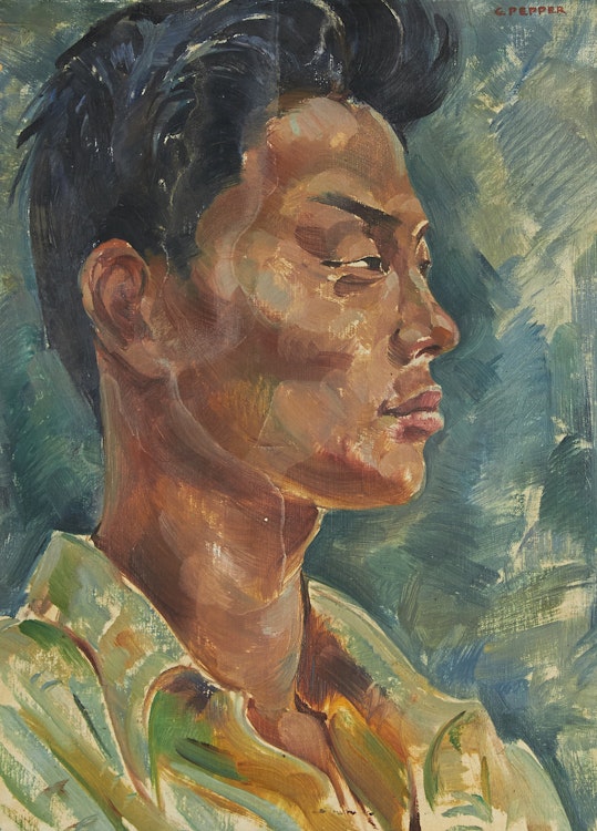 Artwork by George Douglas Pepper, Chinese Boy