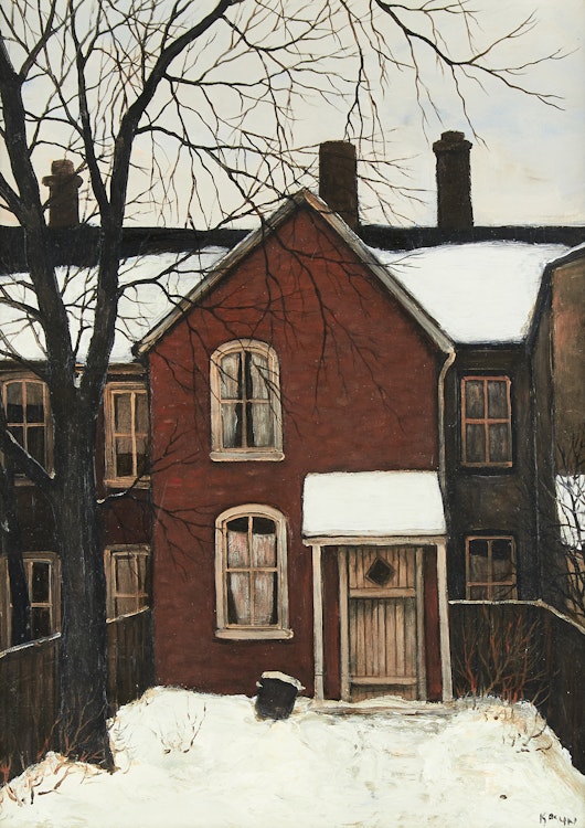 Artwork by John Kasyn, Back of Dennison Ave.