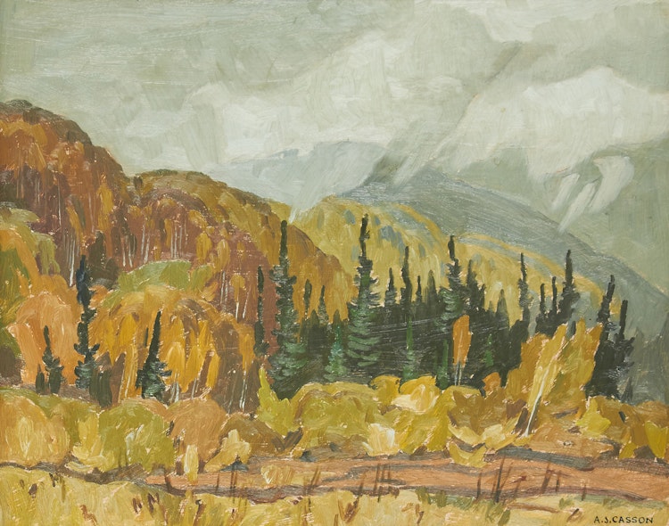 Artwork by Alfred Joseph Casson, Morning Mist - September