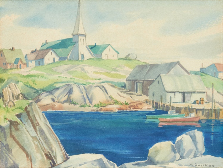 Artwork by Mary Marguerite Porter Zwicker, Coastal Community