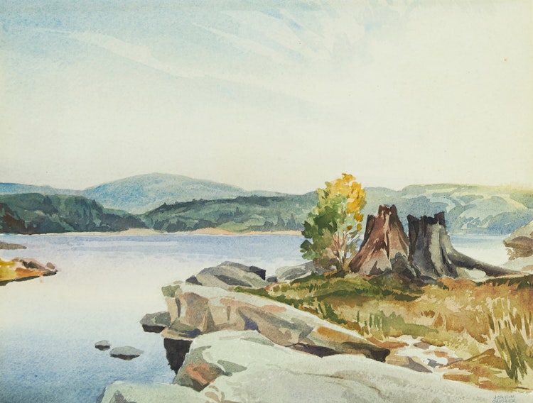 Artwork by Joachim George Gauthier, Morning Light, Lake Kushog