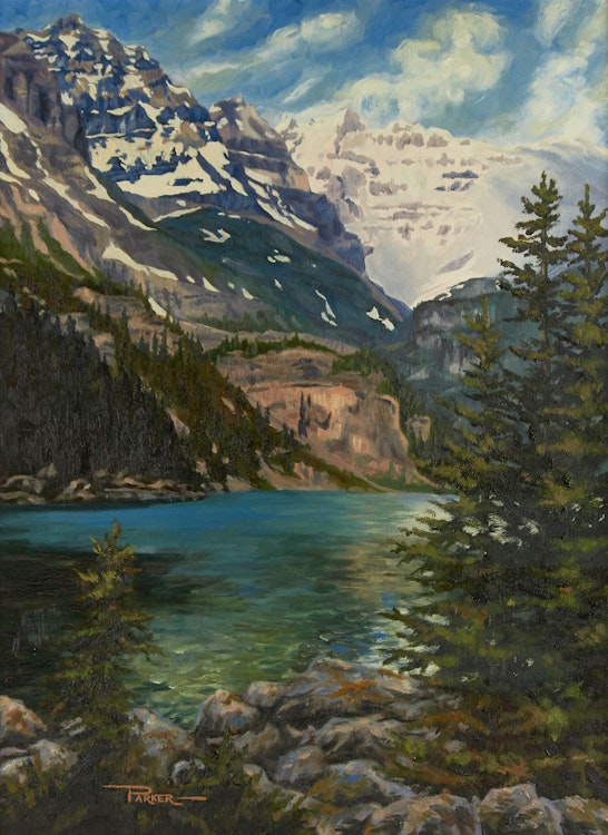 Artwork by William J. Parker, Alpine Lake