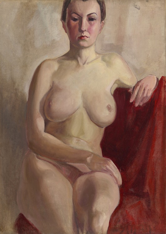 Artwork by John Goodwin Lyman,  Portrait of Marcelle (circa 1935)