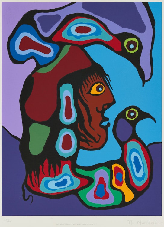 Artwork by Norval Morrisseau, Folio of Six Prints