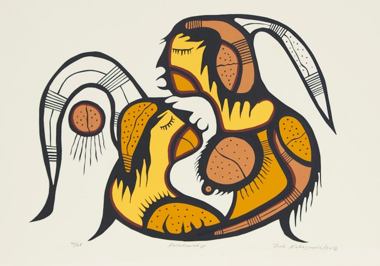 Artwork by Josh Kakegamic, Relationship