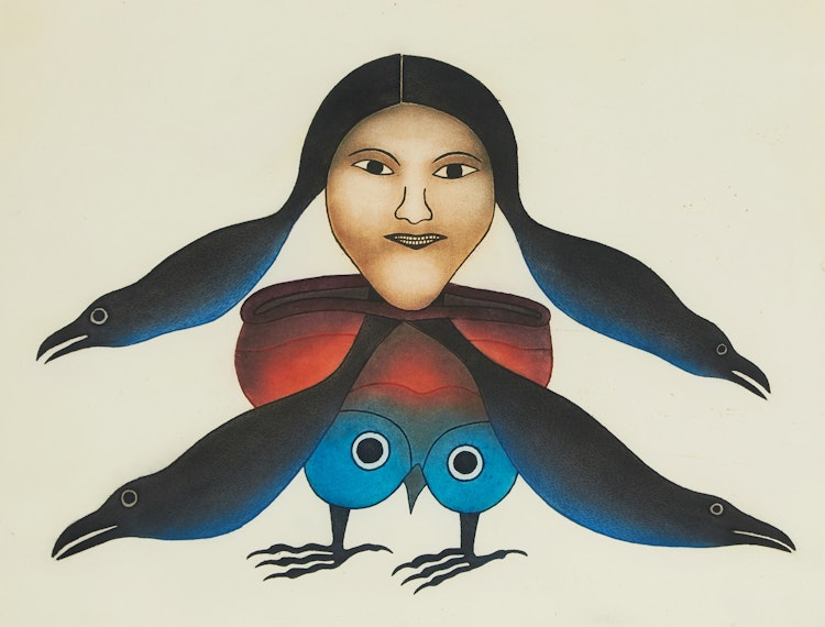 Artwork by Kenojuak Ashevak, Timmiaruqsimajug