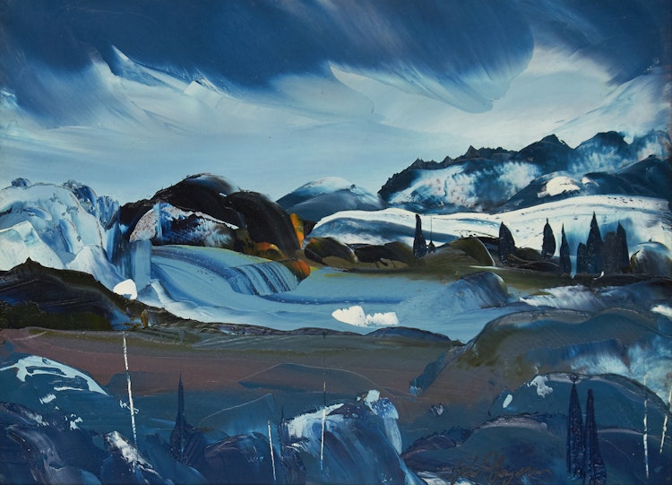 Artwork by René Gagnon,  Paysage au Quebec