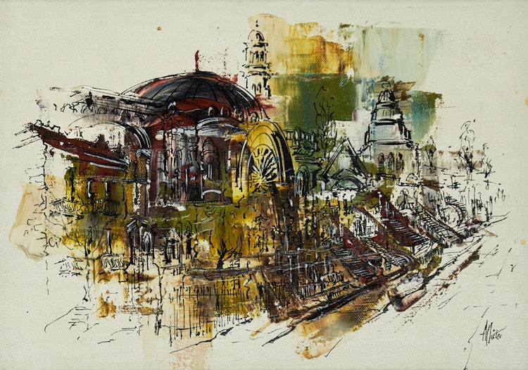 Artwork by William Allister, St. Urbain St., Montreal