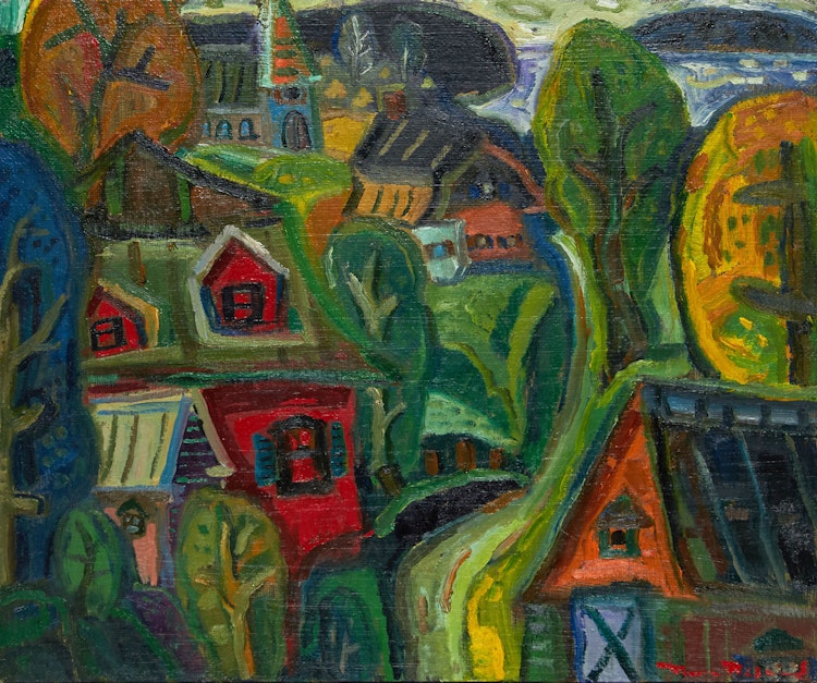 Artwork by Pierre Bedard, Charlevoix dans l’oeil