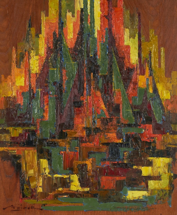 Artwork by Frederic Steiger, Maritime Composition