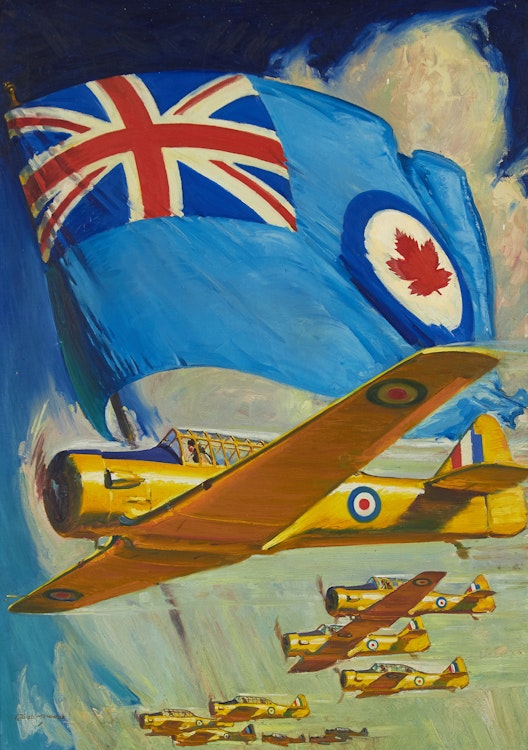 Artwork by Robert Lougheed,  Royal Canadian Air Force