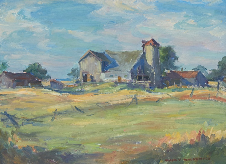 Artwork by Manly Edward MacDonald,  Farm Landscape