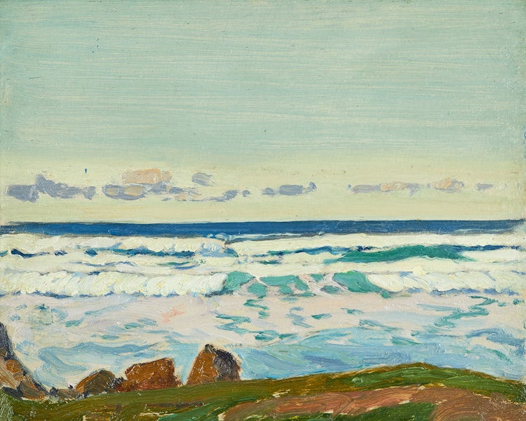 Artwork by James Edward Hervey MacDonald, Atlantic Breakers (Barbados)