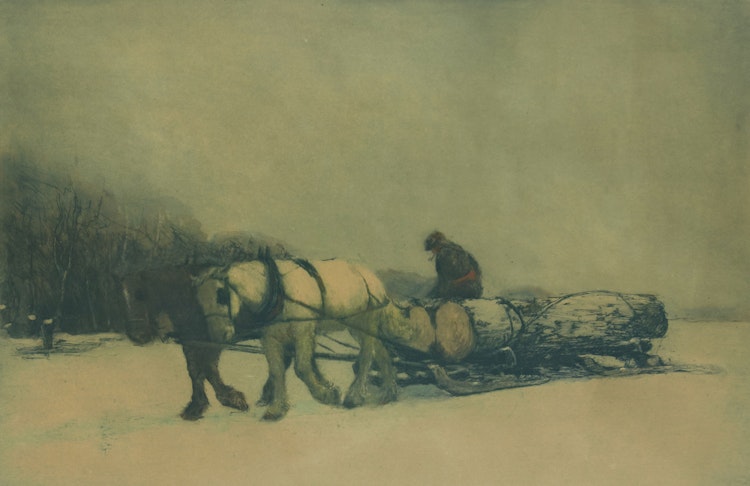 Artwork by Frederick Simpson Coburn,  The Last Load