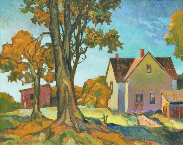 Artwork by Joachim George Gauthier, Ontario Farmhouse