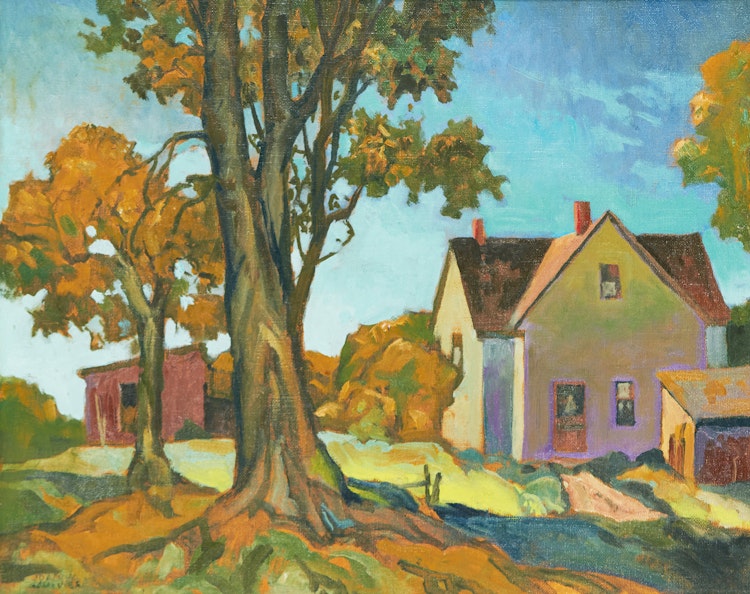 Artwork by Joachim George Gauthier,  Ontario Farmhouse