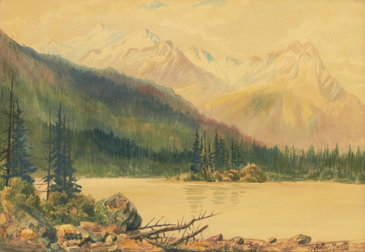 Artwork by Thomas Mower Martin, Western Landscape