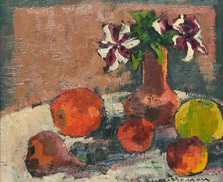 Artwork by Henri Leopold Masson, Still Life with Petunias