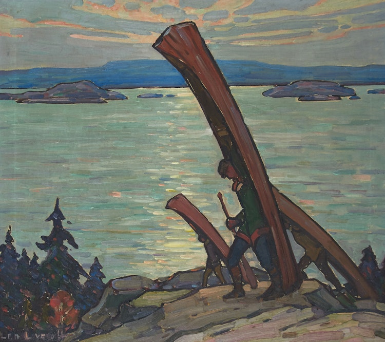 Artwork by Frederick Nicholas Loveroff, The Portage