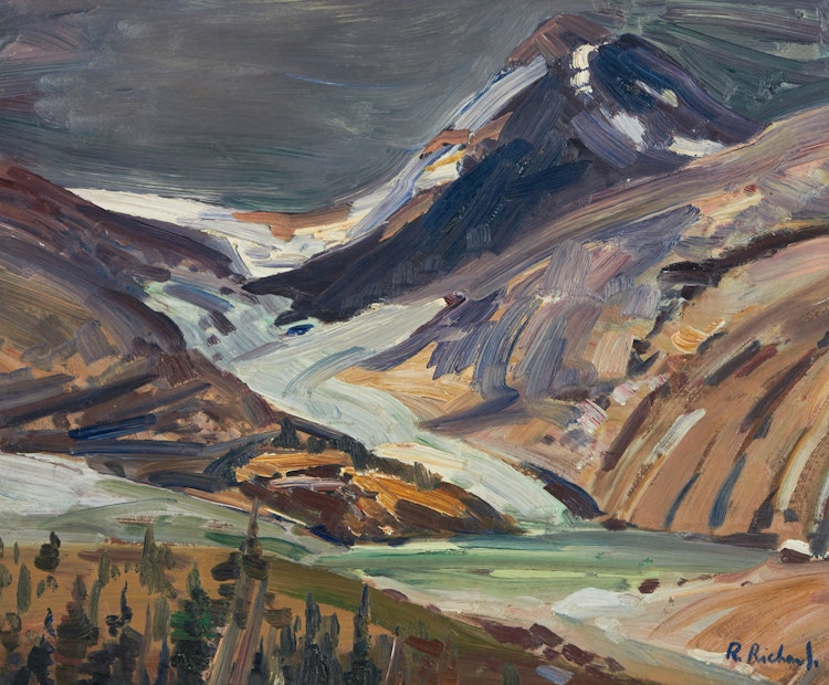 Artwork by Rene Richard,  Columbia Ice Fields