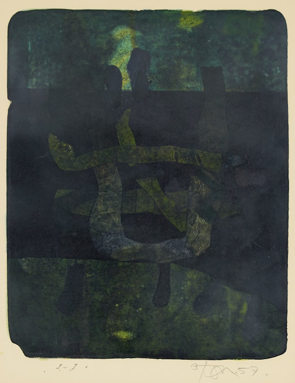 Artwork by Harold Barling Town, Pond Rise