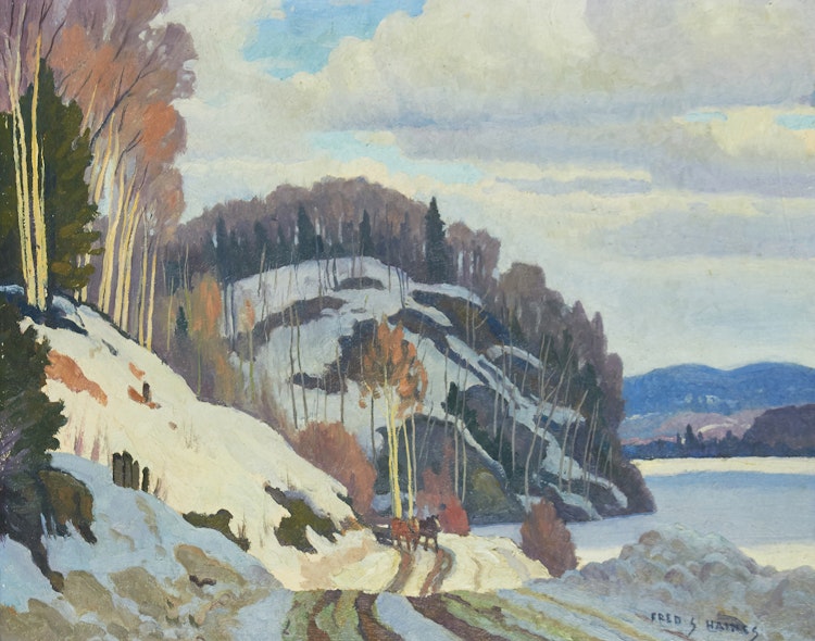 Artwork by Frederick Stanley Haines, Elephant Lake
