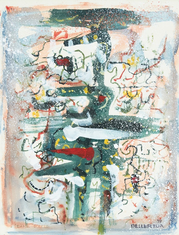 Artwork by Léon Bellefleur, Lame d’épée