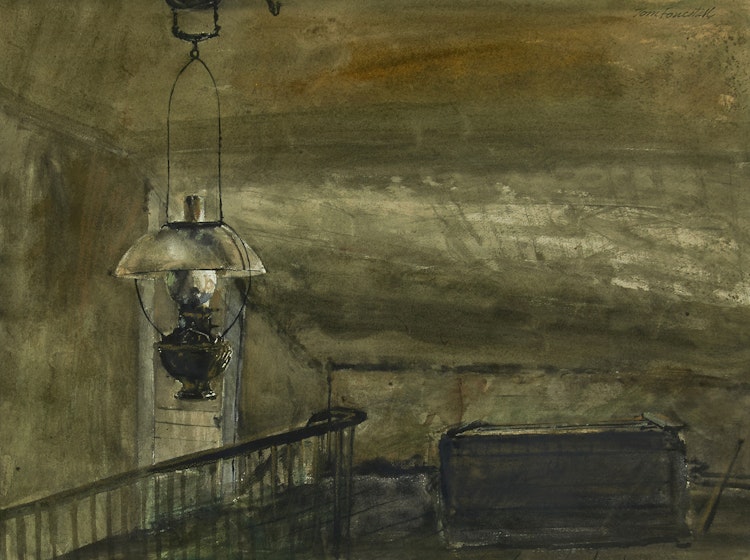 Artwork by Thomas de Vany Forrestall, Interior with Lamp