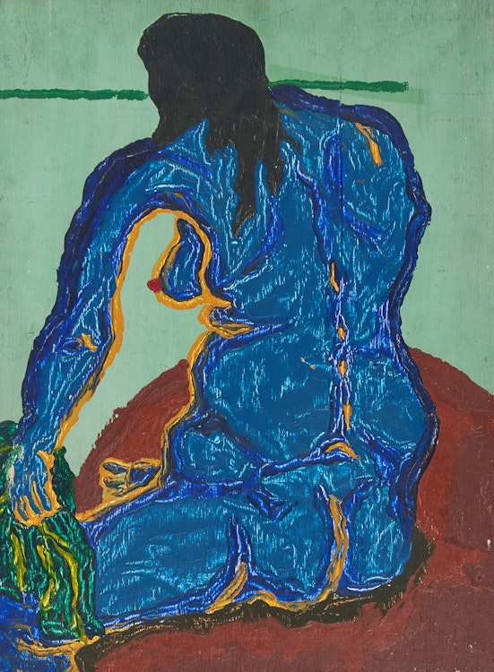 Artwork by Clifford Maracle, Nude Drying
