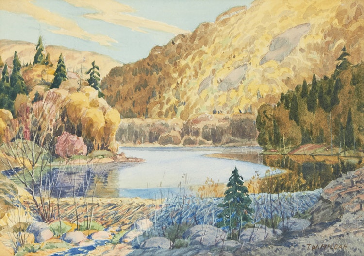 Artwork by Thomas Wesley McLean, Winding River Landscape