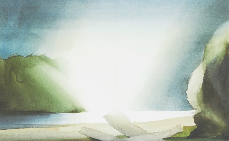 Artwork by Toni Onley, Montague Bay - Galiano Island