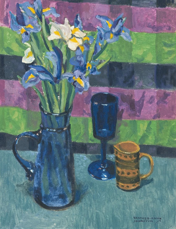 Artwork by Frances Anne Johnston, Still Life with Iris