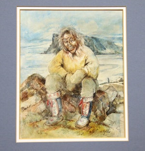 Artwork by Susan Adrina Ross, Old Man Coppermine; Mother and Baby