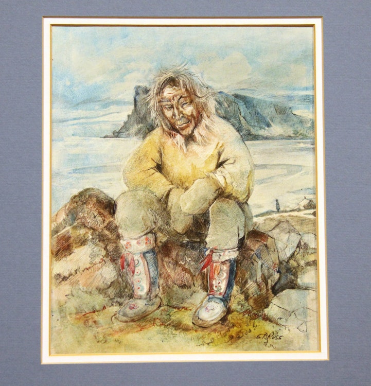 Artwork by Susan Adrina Ross,  Old Man Coppermine; Mother and Baby