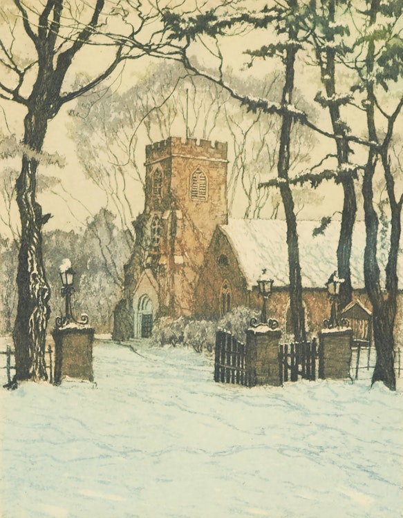 Artwork by Nicholas Hornyansky, Old St. Mark’s, Niagara-on-the-Lake