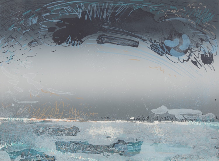 Artwork by Anne Meredith Barry, Night Ocean