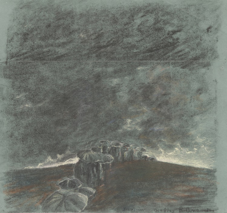 Artwork by Rita Briansky, Procession; Self Portrait