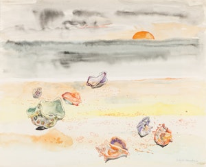 Artwork by Bobs Cogill Haworth, Shells on the Beach