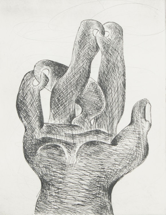 Artwork by Sorel Etrog,  The Hand Suite